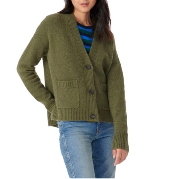 J.CREW Yelw Gray RUFFLED PICTORIAL Blue TUXEDO LINEN Mint CARDIGAN Sweater S M L J.CREW Yelw Gray RUFFLED PICTORIAL Blue TUXEDO LINEN Mint CARDIGAN Sweater S M L